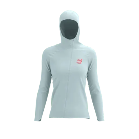 Compressport damska kurtka biegowa Hurricane 10/10 szara