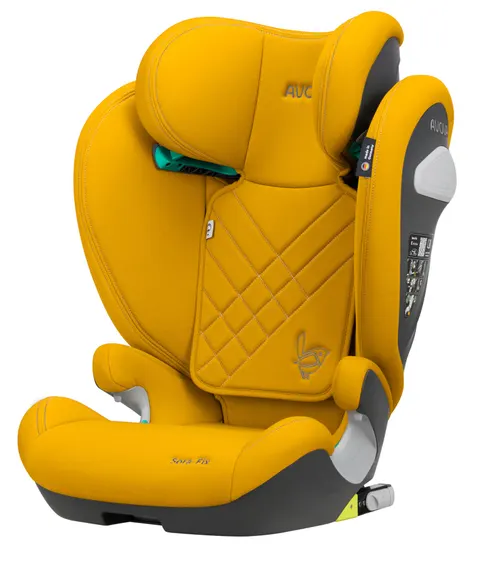 AVOVA SORA-FIX Fotelik dla starszaka 100-150 cm | Beach Yellow