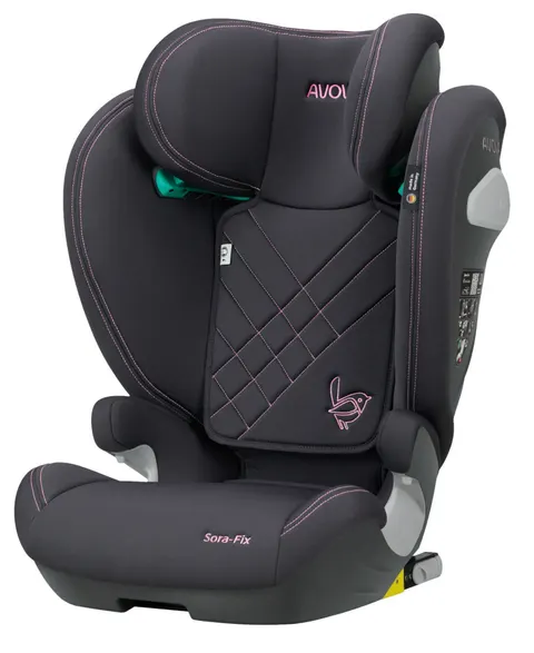 AVOVA SORA-FIX Fotelik dla starszaka 100-150 cm | Koala Pink