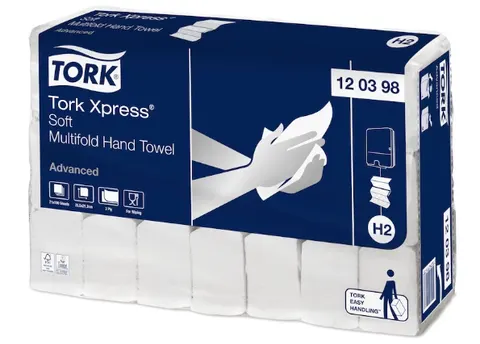 Ręcznik Tork Xpress H2 120398 biały 3 panel 3780 listków