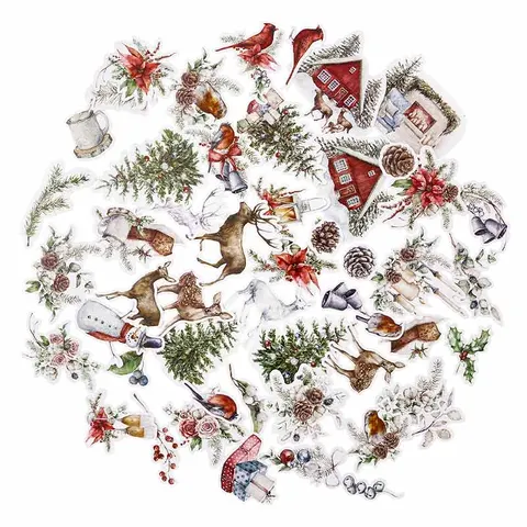 Kształty papierowe do scrapbookingu dpCraft Lovable Chrismas