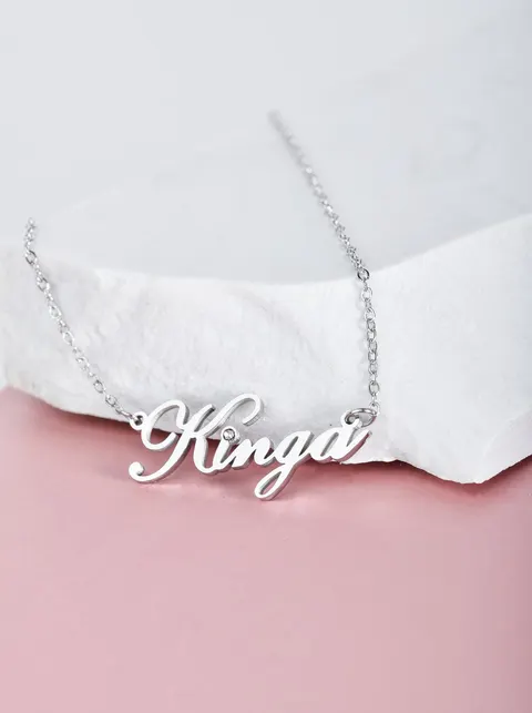Naszyjnik imię Kinga, kolor srebrny S300101S0