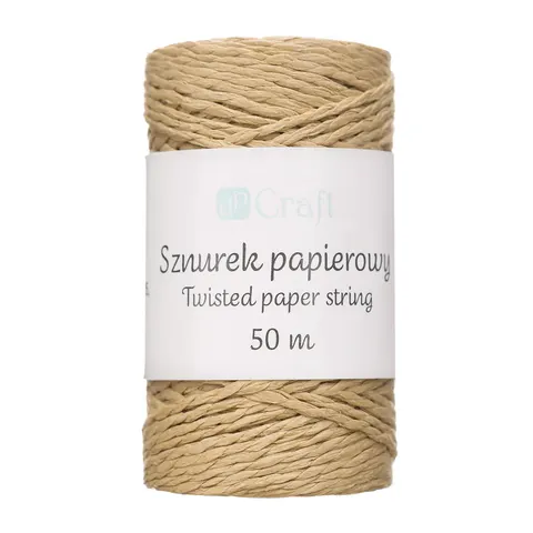 Sznurek papierowy skręcany dpCraft 50 m - kraft