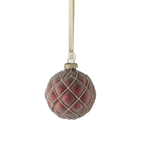 Bombka świąteczna Norille 8cm Lene Bjerre D.Red.