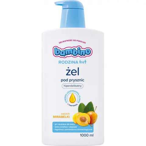 BAMBINO RODZINA Żel pod prysznic MIRABELKA, 1 l