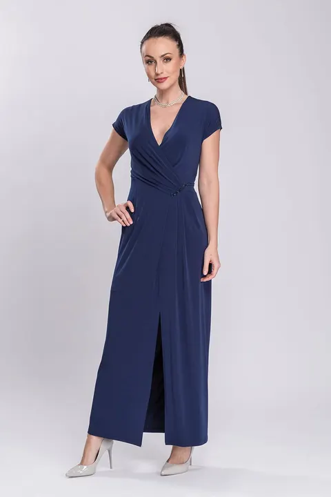 Suknia maxi granatowa Colette