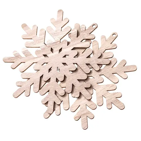 Baza drewniana śnieżynki dpCraft - 2 szt, 15 cm