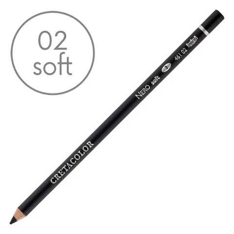 Kredka artystyczna Cretacolor 461 Nero - 02 Soft