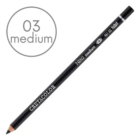 Kredka artystyczna Cretacolor 461 Nero - 03 Medium
