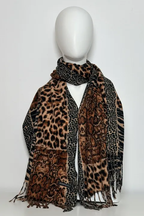 Szal ruda pantera Cashmere Feeling