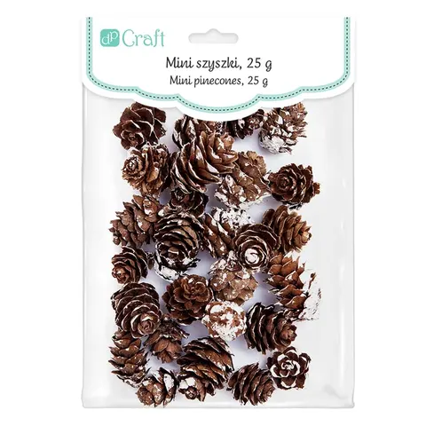 Mini szyszki bielone dpCraft 25 g