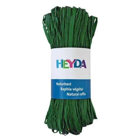 Rafia dekoracyjna Heyda 50 g - zielona ciemna