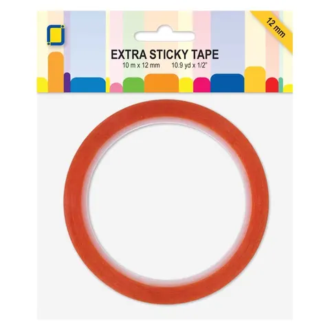 Taśma dwustronna przezroczysta JEJE Extra Sticky 12 mm 10 mb