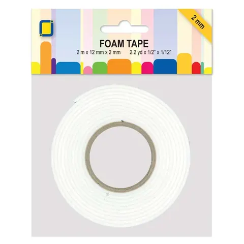 Taśma dwustronna piankowa 3D 2 mm JEJE 12 mm x 2 mb
