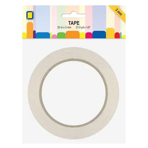 Taśma dwustronna biała JEJE 3 mm 20 mb