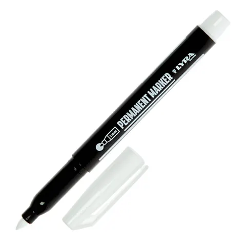 Marker permanentny Lyra Industry 1 mm - biały