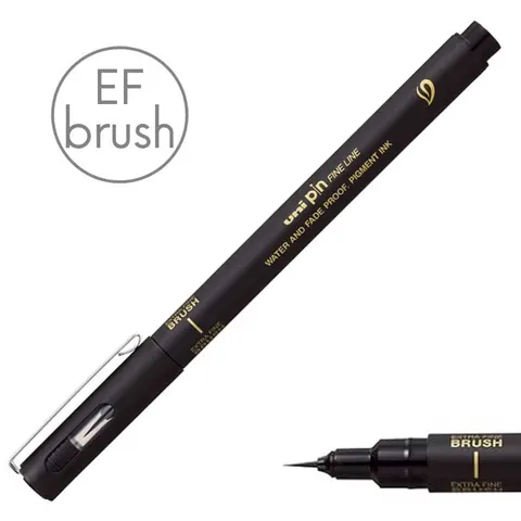 Cienkopis Uni Pin fine line czarny - Extra Fine brush