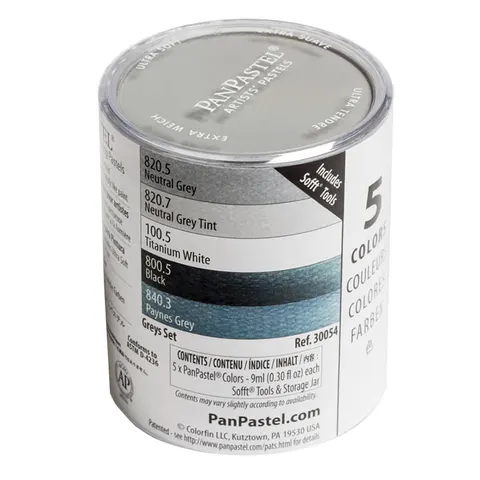 Pastele suche PanPastel Grays zestaw 5 szt.