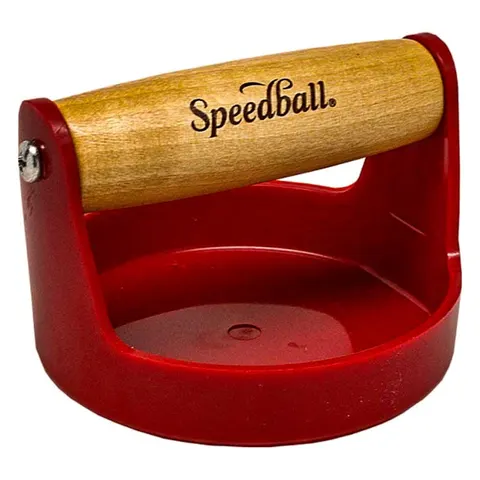 Docisk drukarski Red Baren Speedball śr. 10,2 cm