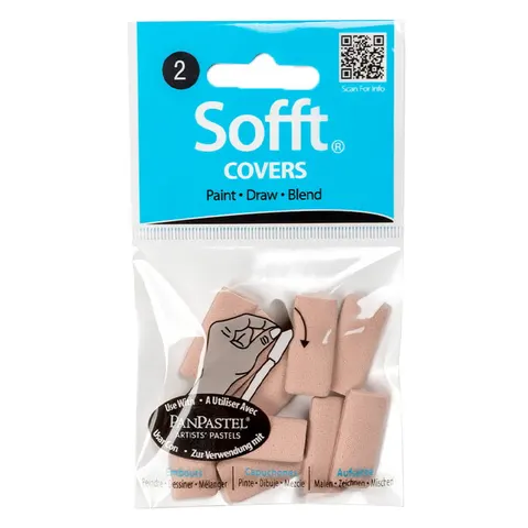 Aplikatory Sofft covers PanPastel 10 szt. nr 2 płaski