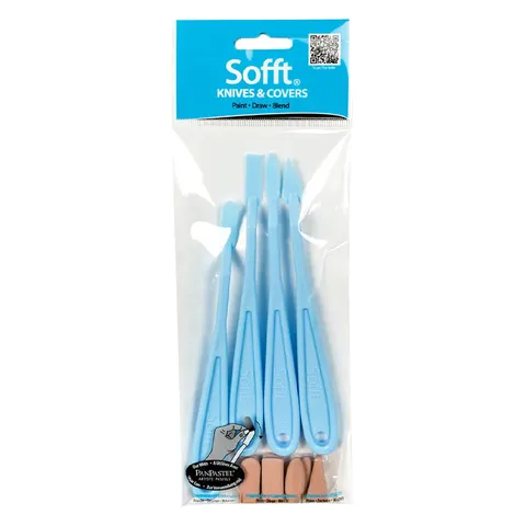 Aplikatory Sofft PanPastel Knives & Covers szpachelka + aplikator mix (4+8)