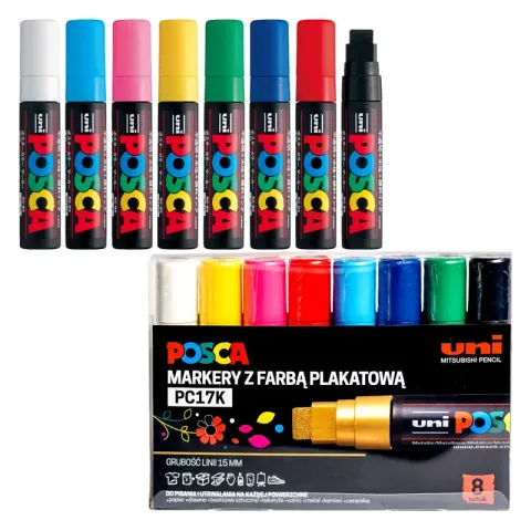Zestaw markerów POSCA PC-17K 8 szt. - Basic