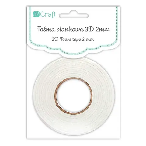Taśma dwustronna piankowa 3D 2 mm dpCraft 5 mm x 2.2 mb