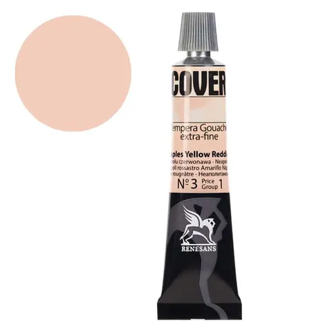 Tempera gwasz Renesans Cover 20 ml gr. 1 - 03 Żółta z Neapolu czerwonawa