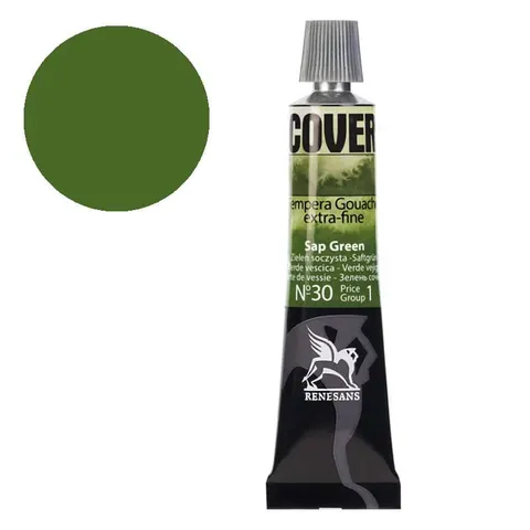 Tempera gwasz Renesans Cover 20 ml gr. 1 - 30 Zieleń soczysta