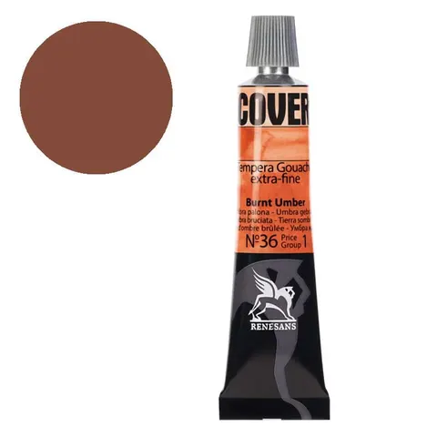 Tempera gwasz Renesans Cover 20 ml gr. 1 - 36 Umbra palona