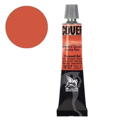 Tempera gwasz Renesans Cover 20 ml gr. 1 - 37 Czerwień Pozzuoli