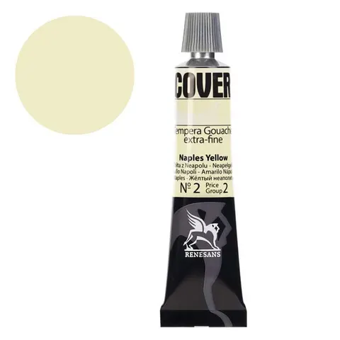 Tempera gwasz Renesans Cover 20 ml gr. 2 - 02 Żółta z Neapolu