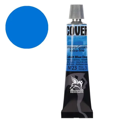Tempera gwasz Renesans Cover 20 ml gr. 3 - 23 Błękit kobaltowy ciemny