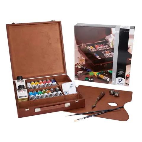 Farby olejne Van Gogh Inspiration Box drewniana kaseta zestaw 23 elementy