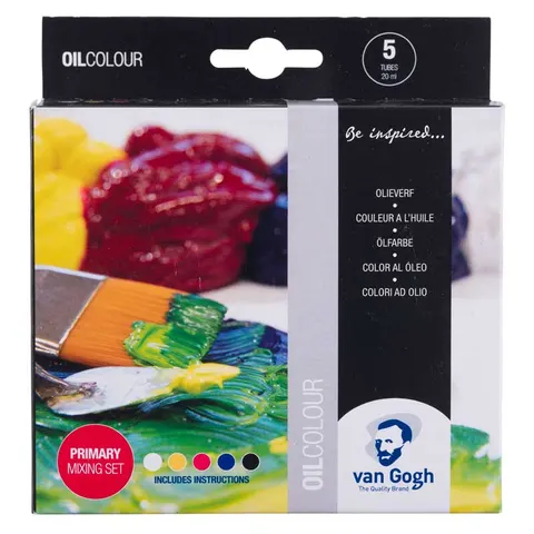 Farby olejne Van Gogh Primary Mixing zestaw 5 x 20 ml