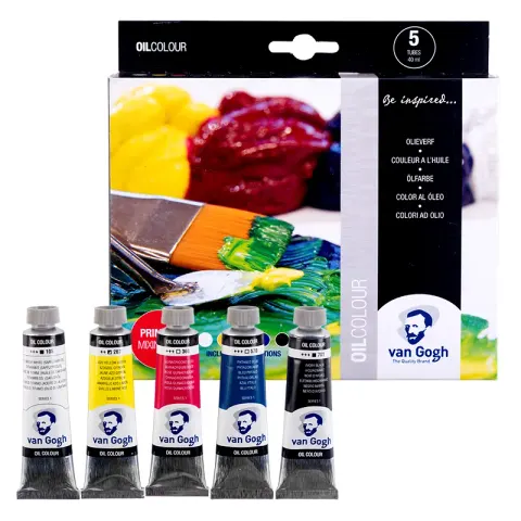 Farby olejne Van Gogh Primary Mixing Set zestaw 5 x 40 ml