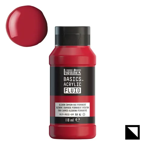 Farba akrylowa Liquitex Basics Acrylic Fluid 118 ml - 116 Alizarin Crimson Permanent Hue