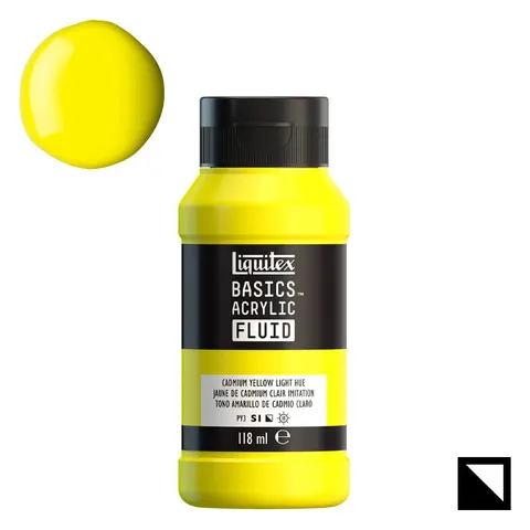 Farba akrylowa Liquitex Basics Acrylic Fluid 118 ml - 159 Cadmium Yellow Light Hue