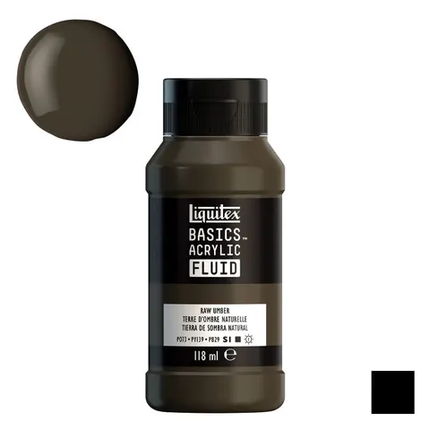 Farba akrylowa Liquitex Basics Acrylic Fluid 118 ml - 331 Raw Umber