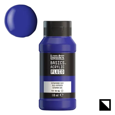Farba akrylowa Liquitex Basics Acrylic Fluid 118 ml - 380 Ultramarine Blue