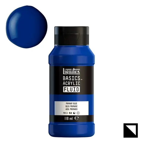 Farba akrylowa Liquitex Basics Acrylic Fluid 118 ml - 420 Primary Blue