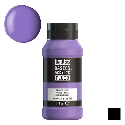 Farba akrylowa Liquitex Basics Acrylic Fluid 118 ml - 590 Brilliant Purple