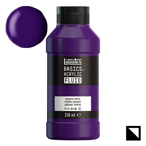 Farba akrylowa Liquitex Basics Acrylic Fluid 250 ml - 186 Dioxazine Purple