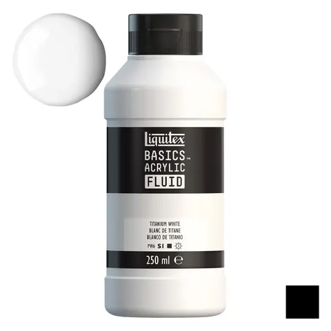 Farba akrylowa Liquitex Basics Acrylic Fluid 250 ml - 432 Titanium White