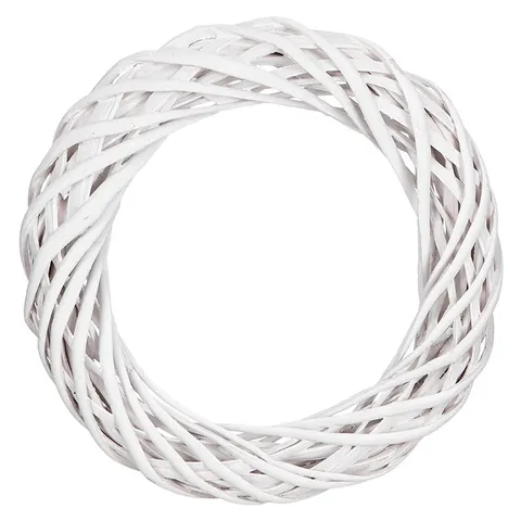 Wianek wiklinowy biały dpCraft 25 cm