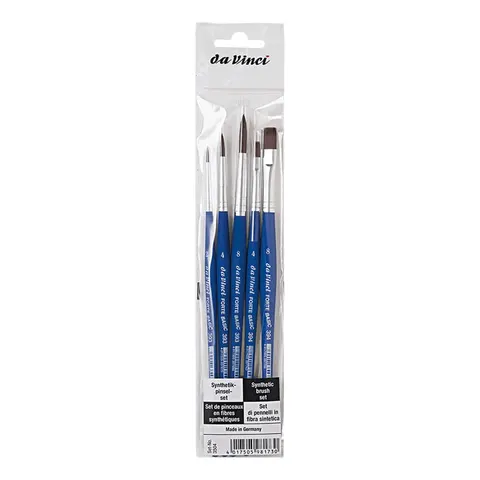 Pędzle syntetyczne da Vinci zestaw 3504 Basic Set - 5 szt.