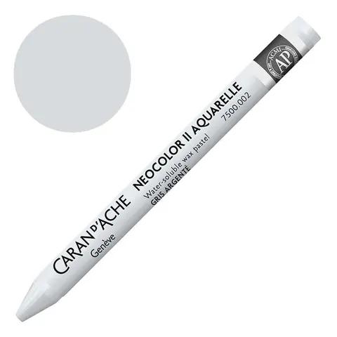 Kredka pastel Neocolor II Aquarelle Caran d'ache - 002 Silver grey