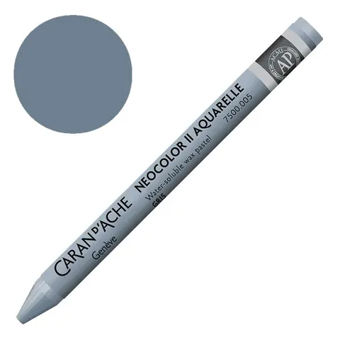 Kredka pastel Neocolor II Aquarelle Caran d'ache - 005 grey