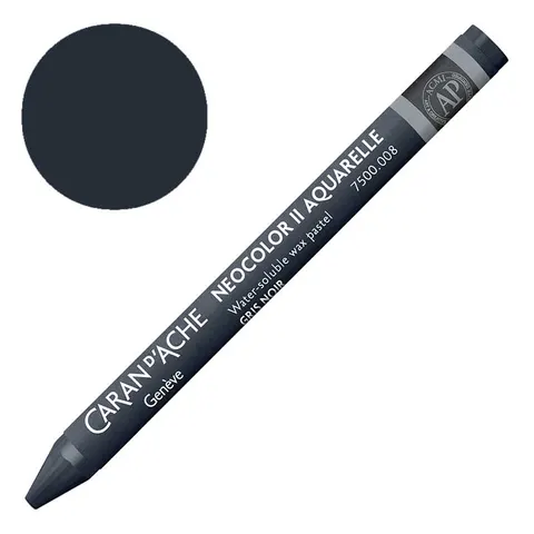 Kredka pastel Neocolor II Aquarelle Caran d'ache - 008 Black Grey
