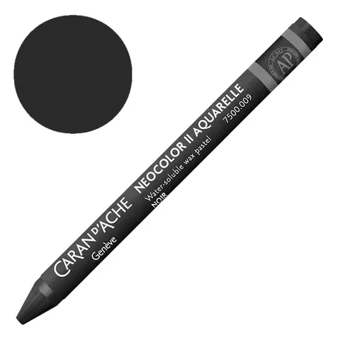 Kredka pastel Neocolor II Aquarelle Caran d'ache - 009 Black